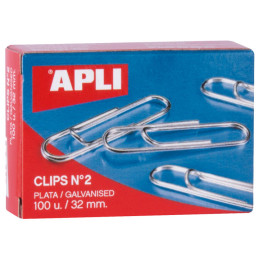 CAJA 100 CLIPS APLI Nº 2...