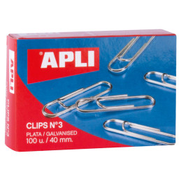 CAJA 100 CLIPS APLI Nº 3...