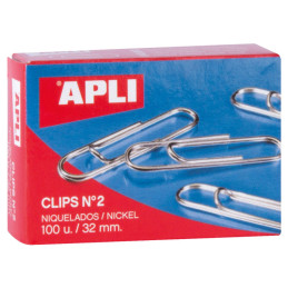 CAJA 100 CLIPS APLI Nº 2...