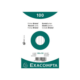 PACK 100 FICHAS EXACOMPTA...