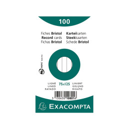 PACK 100 FICHAS EXACOMPTA...