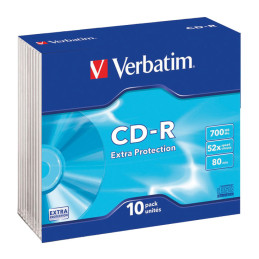 PACK 10 CD-R VERBATIM 52X...