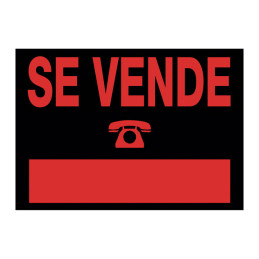 CARTEL ANUNCIO "SE VENDE"