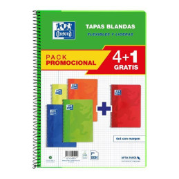 PACK 4+1 CUADERNOS OXFORD...