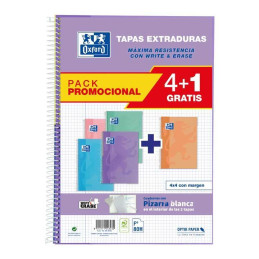 PACK 4+1 CUADERNOS OXFORD...