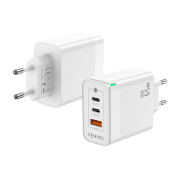 CARGADOR GAN 65W, 2XUSB-C...