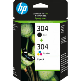 PACK 2 INKJET ORIGINAL HP 304