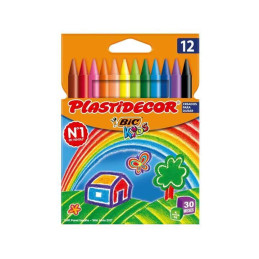 ESTUCHE 12 CERAS BIC KIDS...